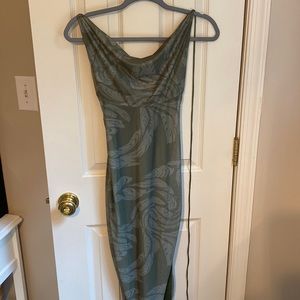 Oh Polly cowl neck, backless dress